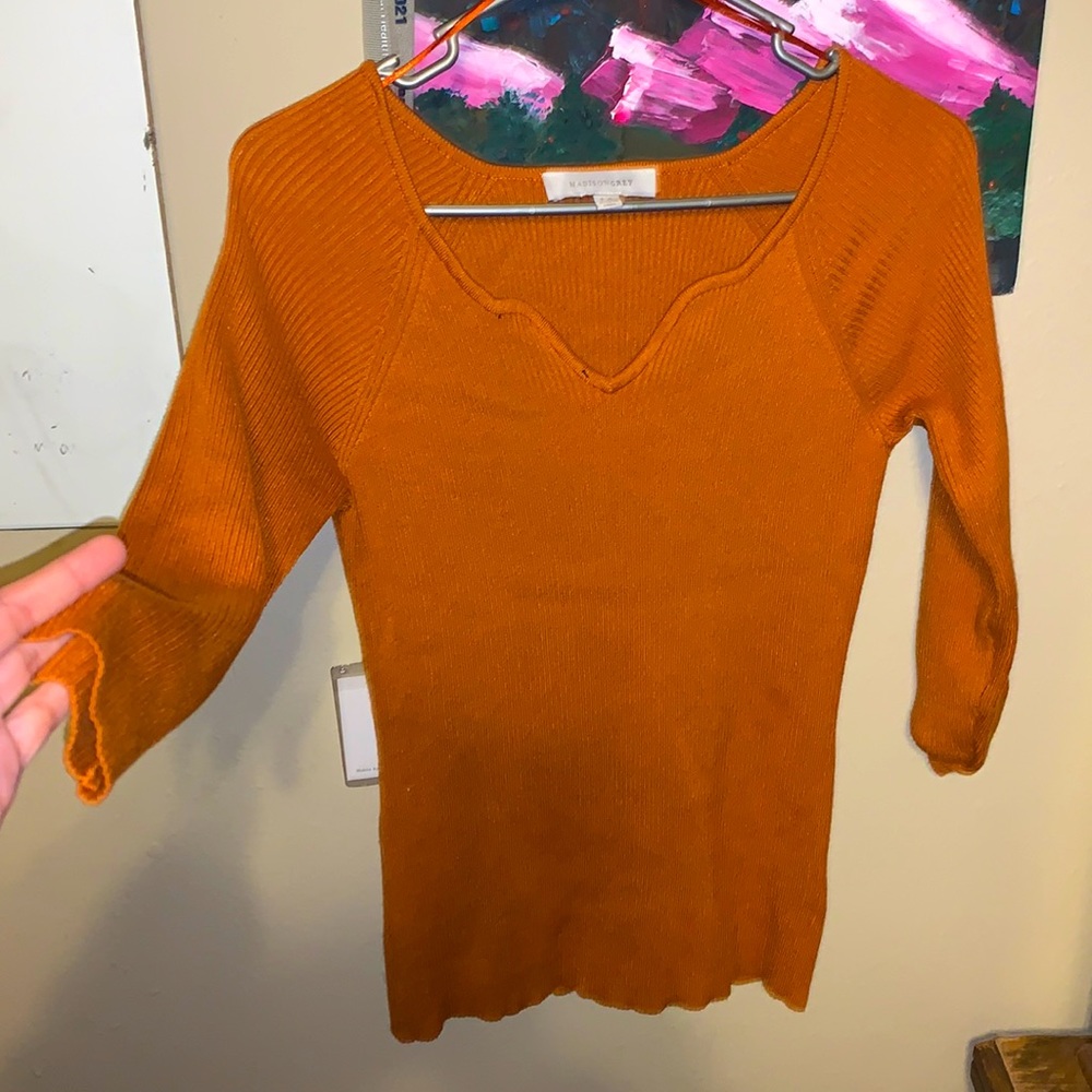Orange Long Sleeve Shirt